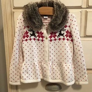 Janie and Jack snowflake splendor sweater
